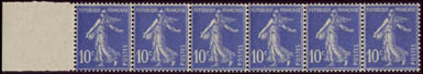 Bande de 6 horizontal